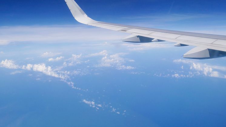 flying above the sea