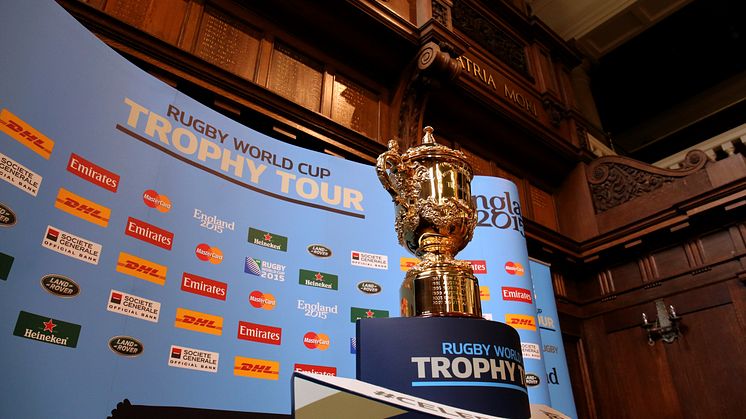 Northumbria welcomes iconic Web Ellis trophy ahead of Rugby World Cup