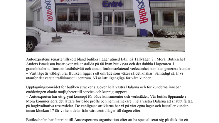 Autoexperten utökar i Dalarna