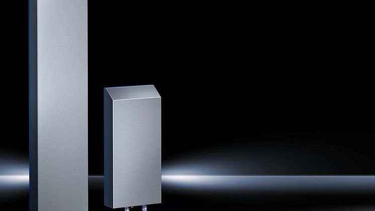 De nye luft/vandvarmevekslere i Hygienic Design fra Rittal er ideelle til levnedsmiddelindustrien.