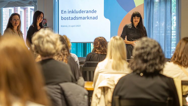 Anna Wiking, Fastighetsägarna Syd och Melinda Sjunnesson, Malmö mot Diskriminering, är några av talarna under dagen.