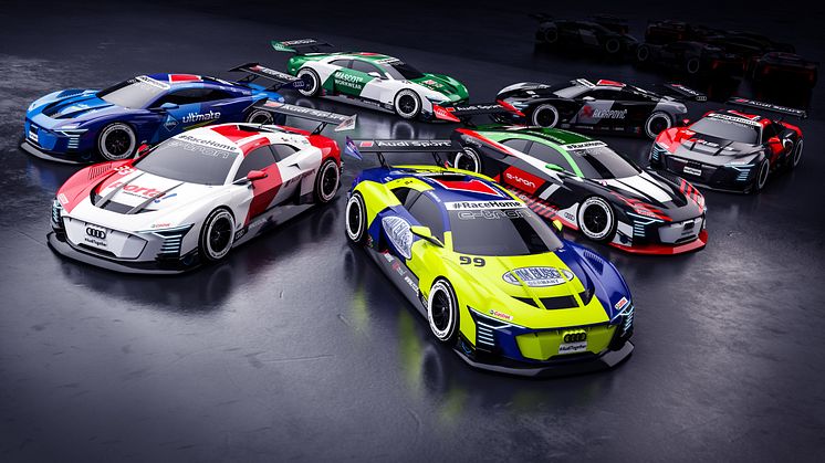 Audi-kørere i e-sport løbsserie for at støtte motorsporten