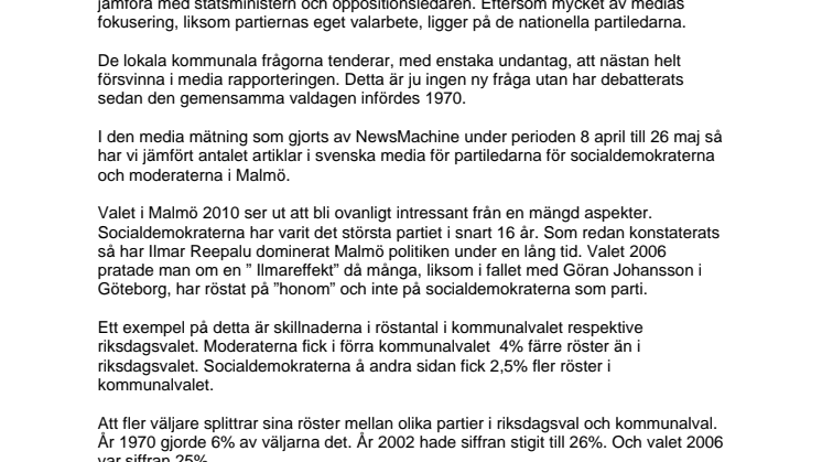 Valet 2010 – Kampen om Malmö