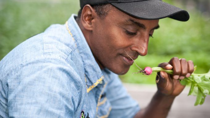 Marcus Samuelsson i Clarion Hotel Posts Urban Garden