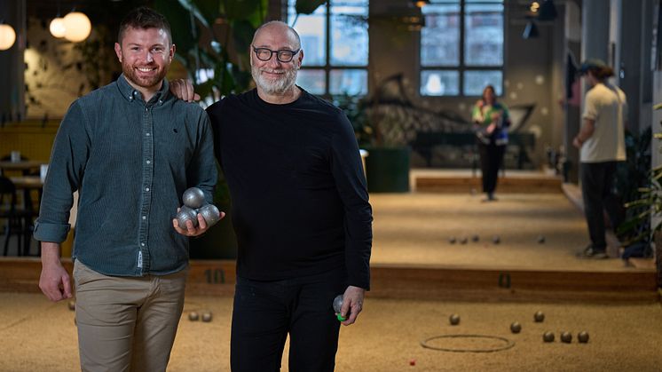 Henrik Kruse och Alec Feakes på Boulebar Liljeholmen i Stockholm.
