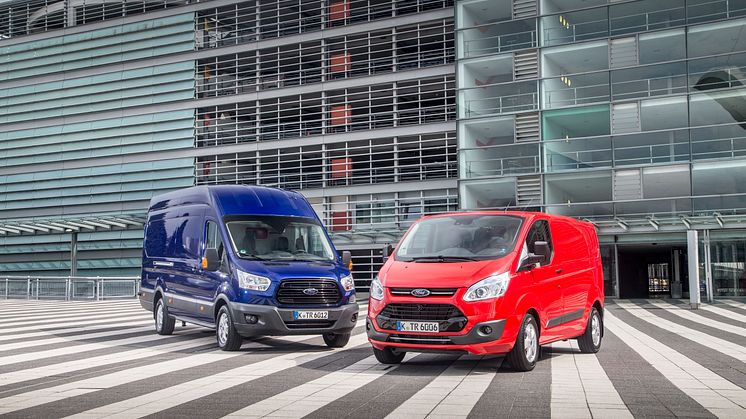 Transit ja Transit Custom uudella 2.0 TDCi Ford EcoBlue-moottorilla