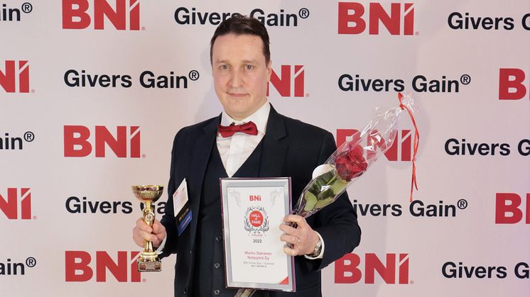 BNI Marko Sairanen Hall of Fameen