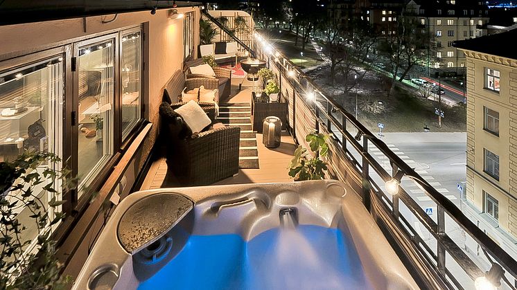 Terrasslägenhet med spabad såld för 143 000 kr/kvm!