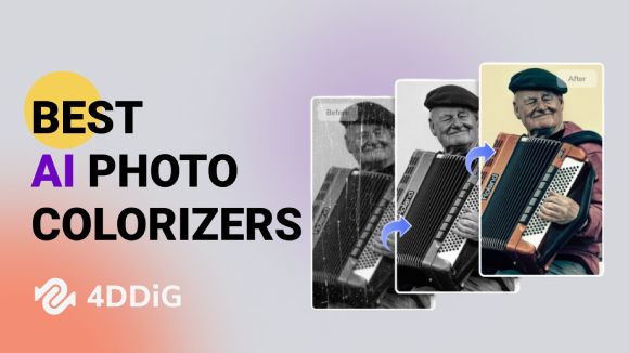 Die 6 besten KI Foto Tools, um Schwarz-weiß-Bilder farbig machen zu können