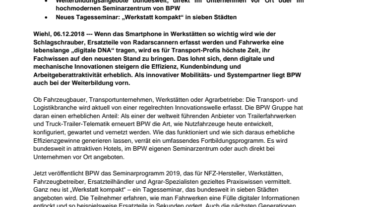 Weiterbildung in Transport und Logistik: Am besten da, wo die Zukunft der Branche gemacht wird 