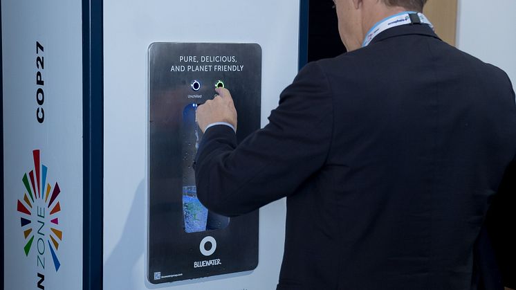 Bluewater dispensing station at COP27