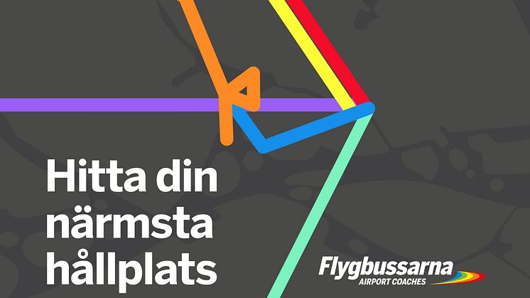 Flygbussarnas nya digitala tjänst - hitta närmsta hållplats