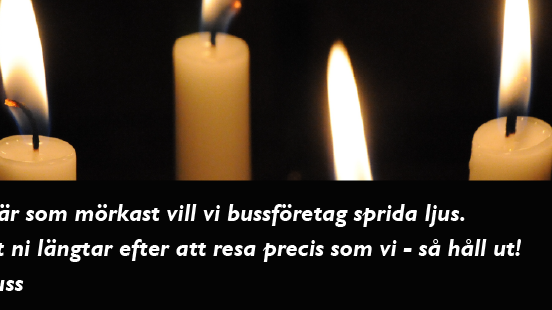 Under Luciadagen kommer Vy Flygbussarna och Vy Bus4You att medverka i manifestationen #Lussebuss.