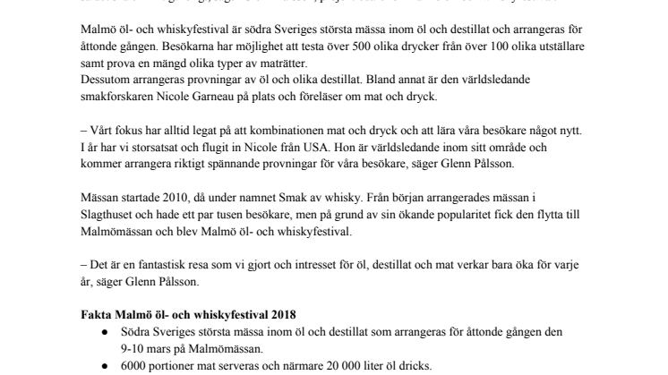 I helgen dricks det 20 000 liter öl på Malmö öl- och whiskyfestival