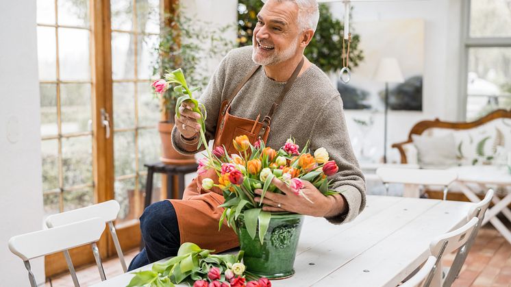 Ernst må bra tips: Kör ner näsan i tulpaner, ta dig tid och njut av den naturliga doften. Foto: Cecilia Möller Kirchsteiger