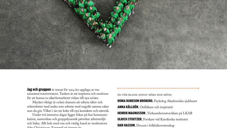 Anmäl dig till SSG Säkerhetskonferens den 25-26 mars 2014