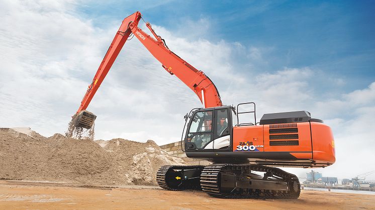 Hitachi ZX300LCN-6_SLF_1 bandgrävare Delvator