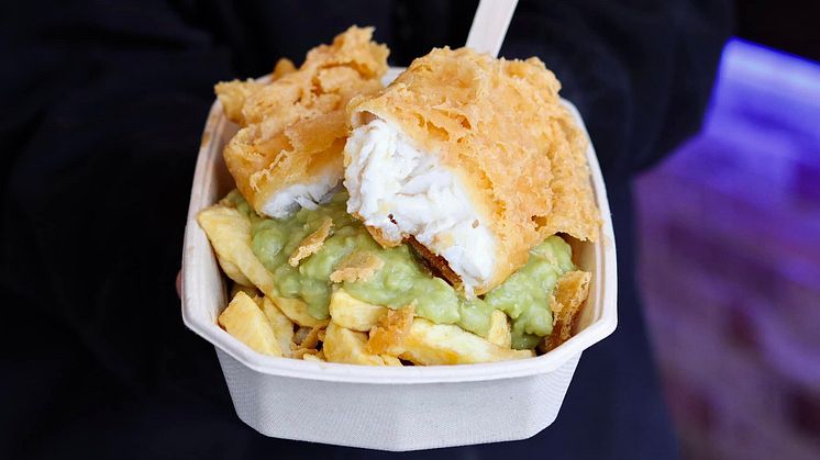 A British classic: Fish & Chips using Norwegian cod