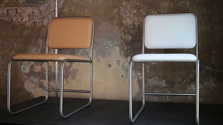 Weinbaums - Bürostühle - Leder und Edelstahl 