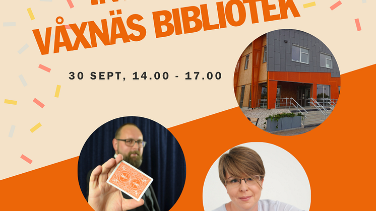 Pressinbjudan: Invigning av Våxnäs nya bibliotek