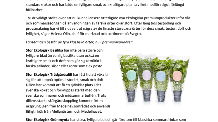 Svenskarnas favoritörter lanseras i frodiga premiumvarianter 