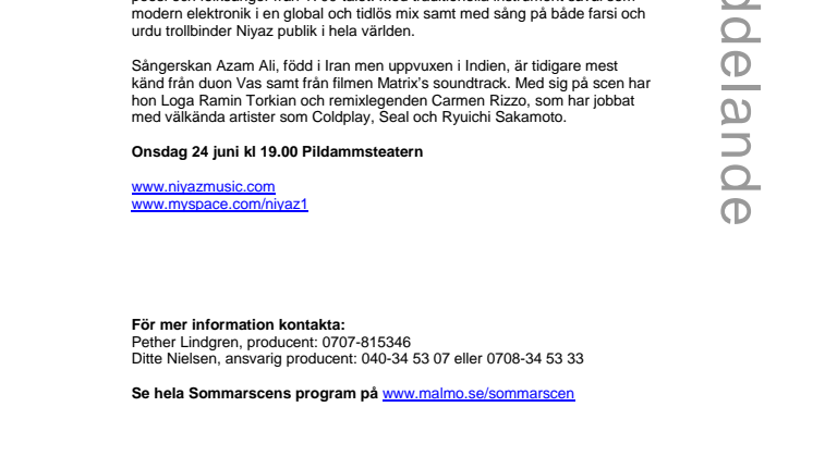 Persisk electronica på Pildammsteatern