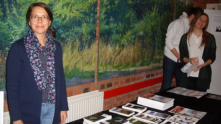 Bokbord på naturvetarmässa på Polhemskolan