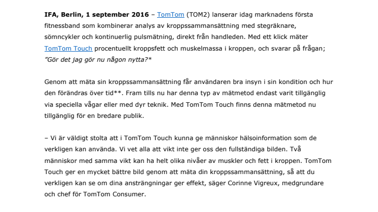 TomTom Touch: Optimera träningen så att den gör mer nytta