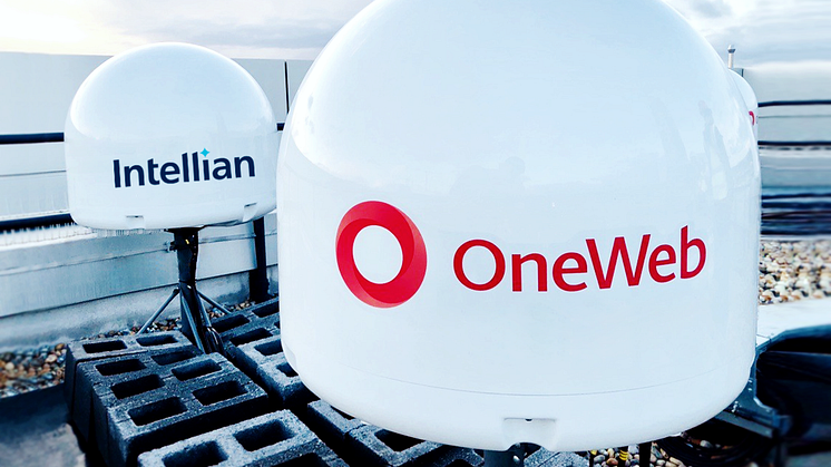 Intellian’s OneWeb user terminals installed at OneWeb HQ, London