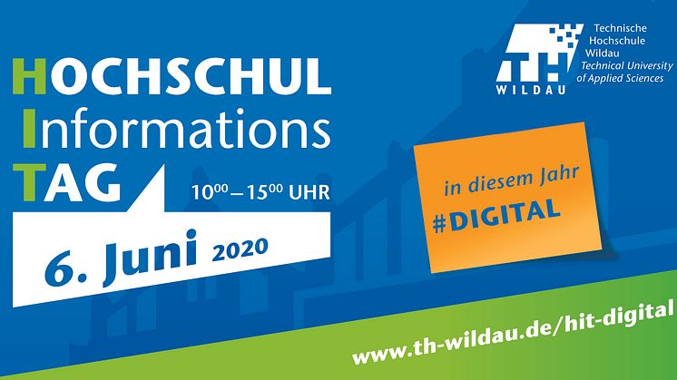 In diesem Jahr findet der Hochschulinformationstag der TH Wildau erstmals digital statt (Grafik TH Wildau)