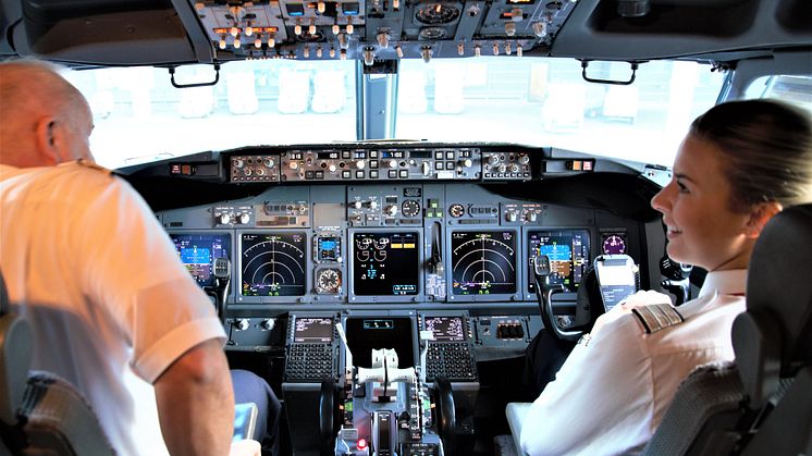 Boeing 737-800 cockpit