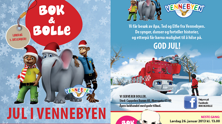 Velkommen til bok & bolle - et gratis arrangement for barn