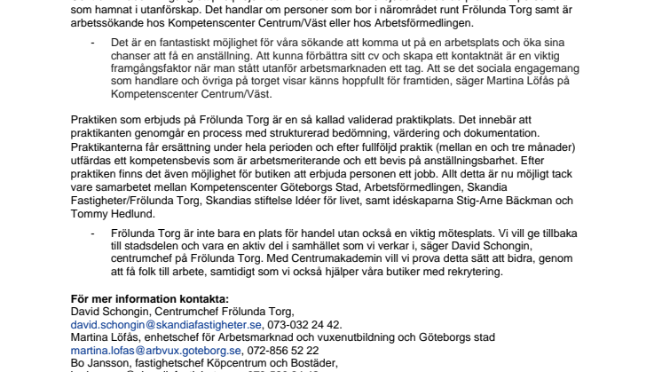 Storsatsning på köpcentrumet Frölunda Torg: Så ska fler ta sig in på arbetsmarknaden
