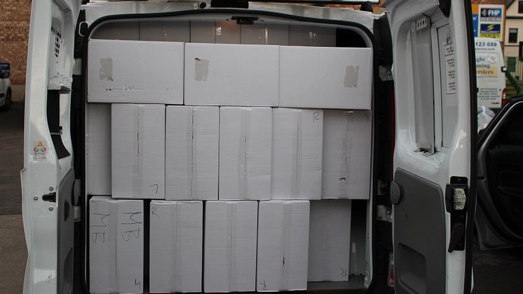 Van loaded with cigarettes.JPG