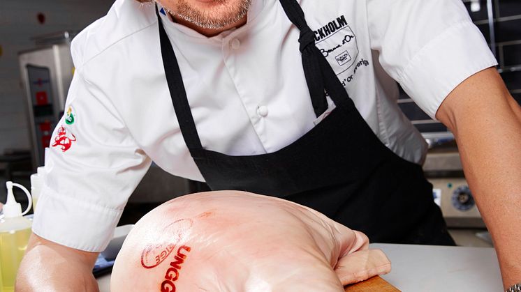 Svensk unggris tävlingsråvara på Bocuse d'Or Europe