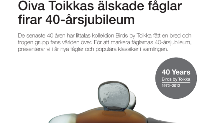 Oiva Toikkas älskade fåglar firar 40-årsjubileum