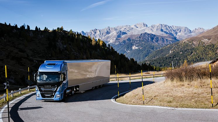 IVECO Stralis NP 460 hk tilbagelægger rekordlang afstand på en enkelt tank LNG.