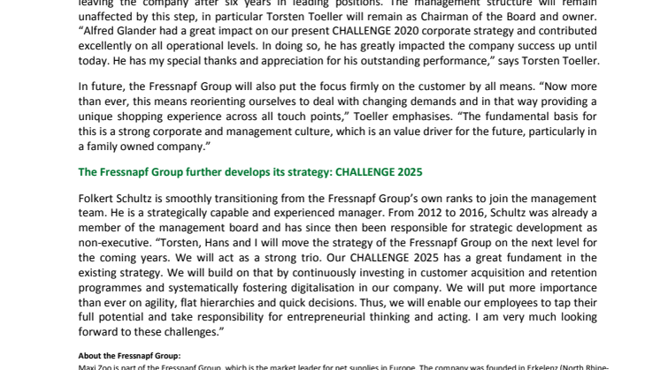 English version press release