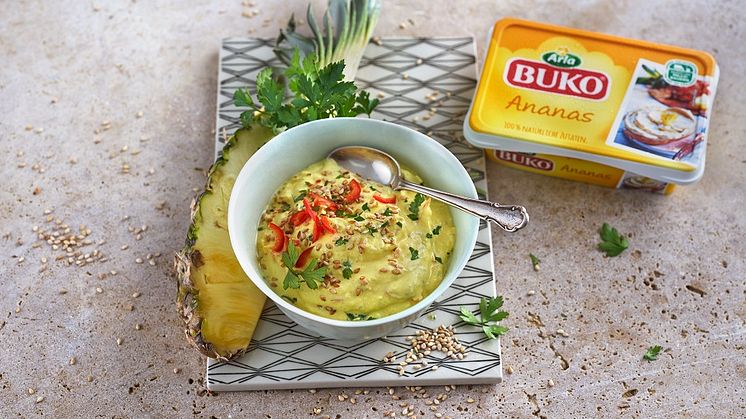 Fondue Dip mit Arla Buko® Ananas & Chili