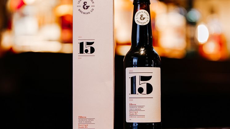 Innis & Gunn firar 15 år och lanserar unik jubileumsöl