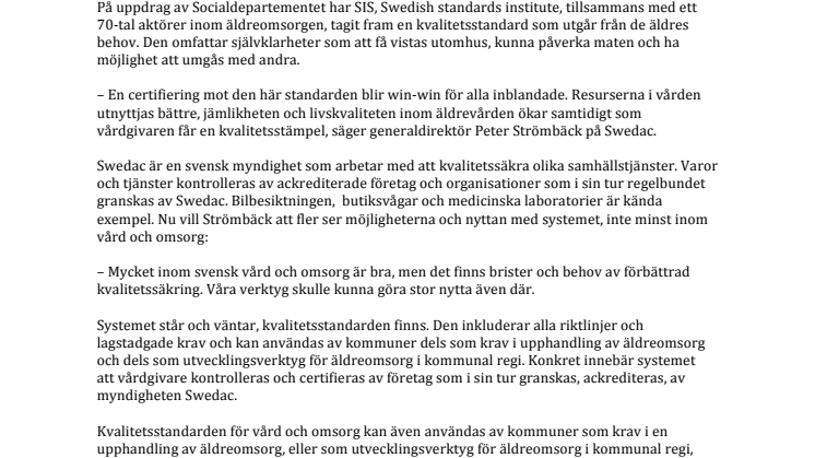 Livskvalitet för äldre