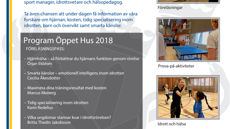 Sista anmälningsdagen till GIH:s Öppet hus den 7 mars