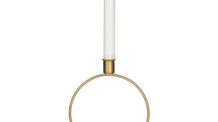 Ljusstake metall ring