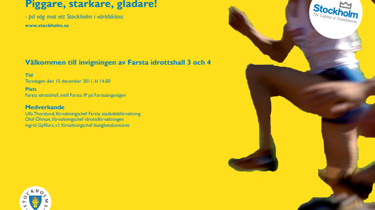 Nya energieffektiva idrottshallar i Farsta invigda