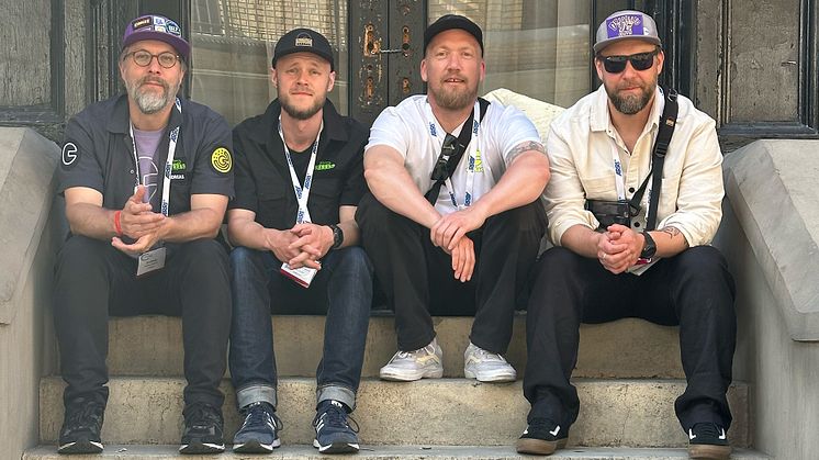 Teamet bakom CRDBAG deltog på Hollywoodmässan Cine Gear Expo i Los Angeles i juni.
