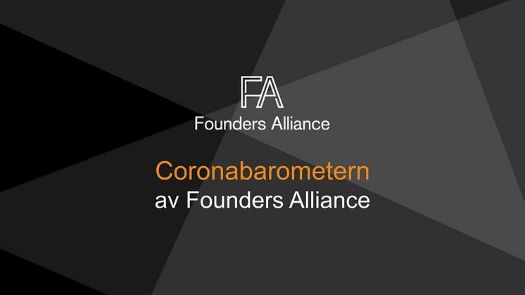 Coronabarometern av Founders Alliance 22 mars 2020