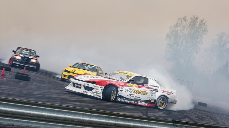 Räkna med däckrök och action när drifting blir en del av Bilsport Action Day
