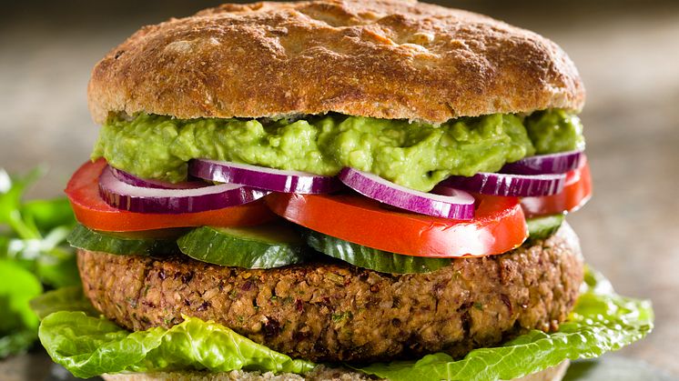 Burger med bønnebøf