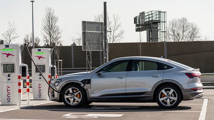 Audi e-tron Sportback opladning