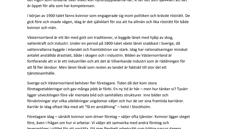 Tänk på en företagare! Vem tänker du på?